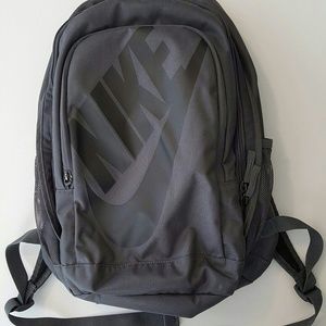 Nike dark grey two zipper backpack